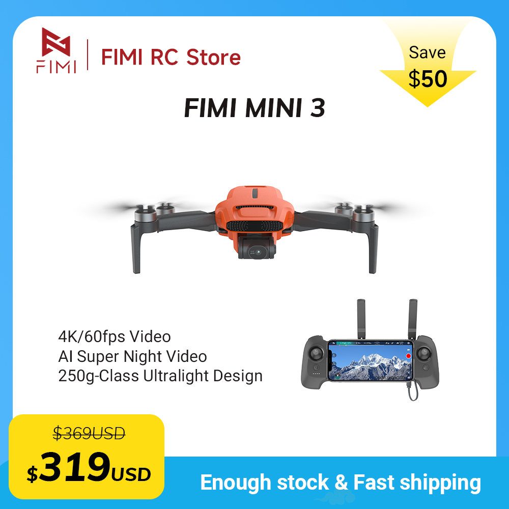 Drone Gimbal Brushless - FIMI MINI 3 Camere drone 4K