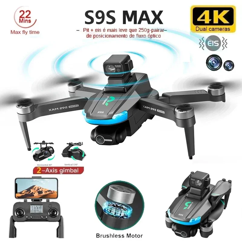 NEW S9S MAX MINI Drone 4K 2-Ax - Drone Gimbal Brushless recensie en prijs
