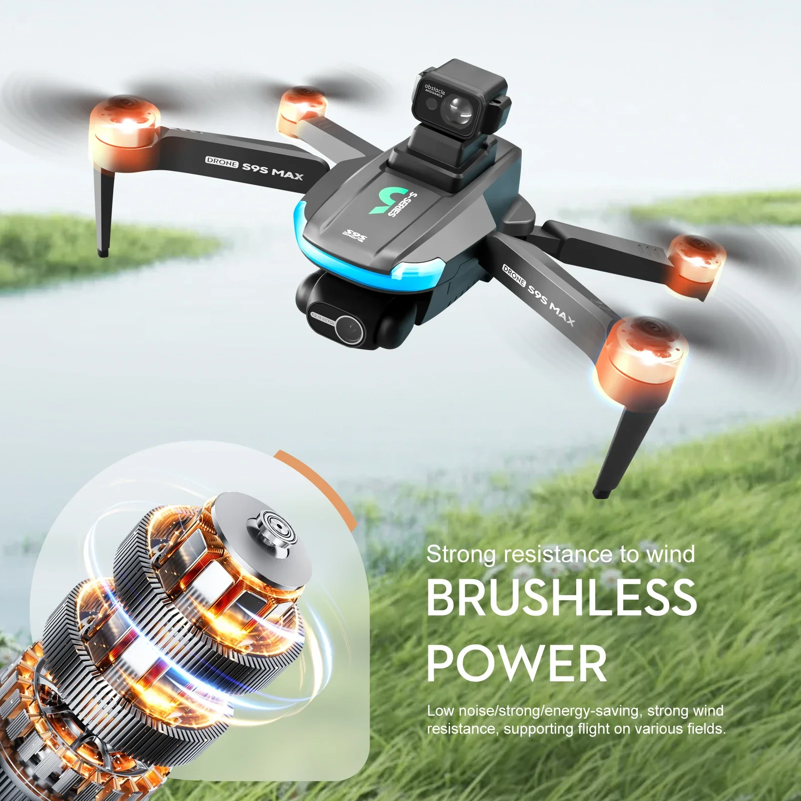 NEW S9S MAX MINI Drone 4K 2-Ax - Drone Gimbal Brushless recensie en prijs